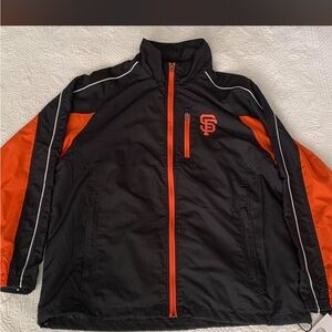 MLB San Francisco Giants Black and Orange NEW With Tags Performance Jacket